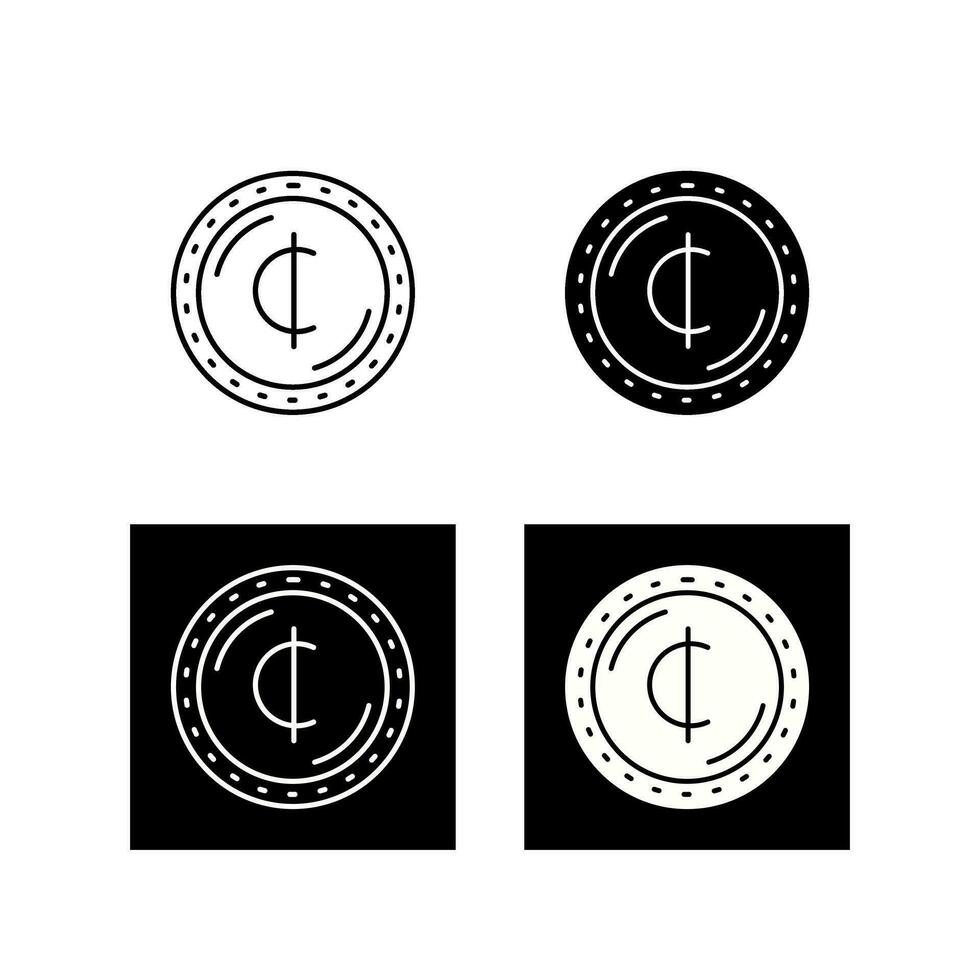 Cedis Currency Vector Icon