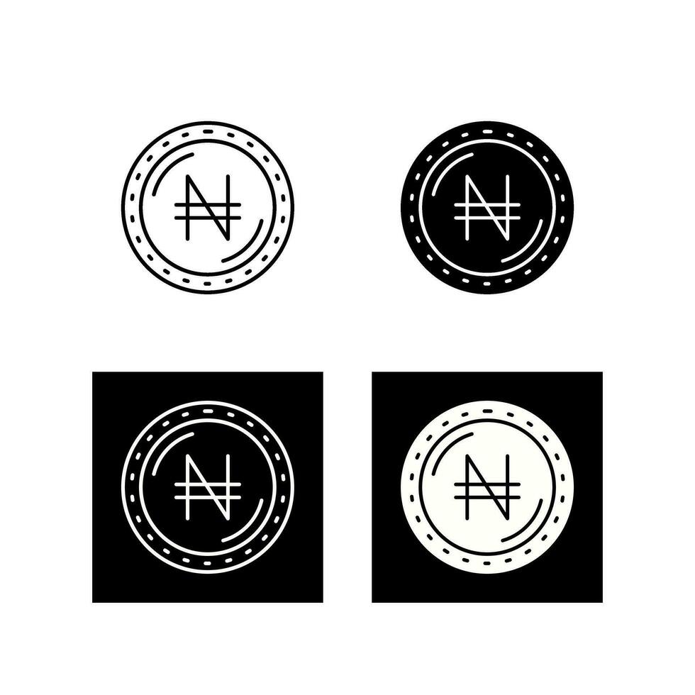 Naira Currency Vector Icon