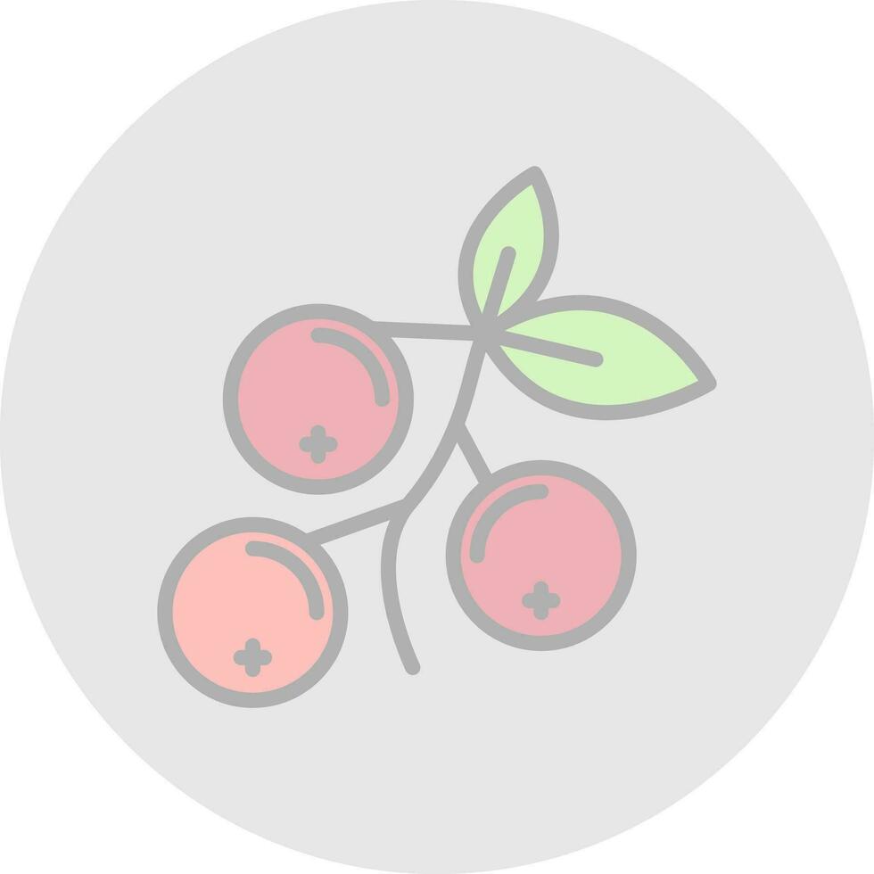 Cranberry Vector Icon Design