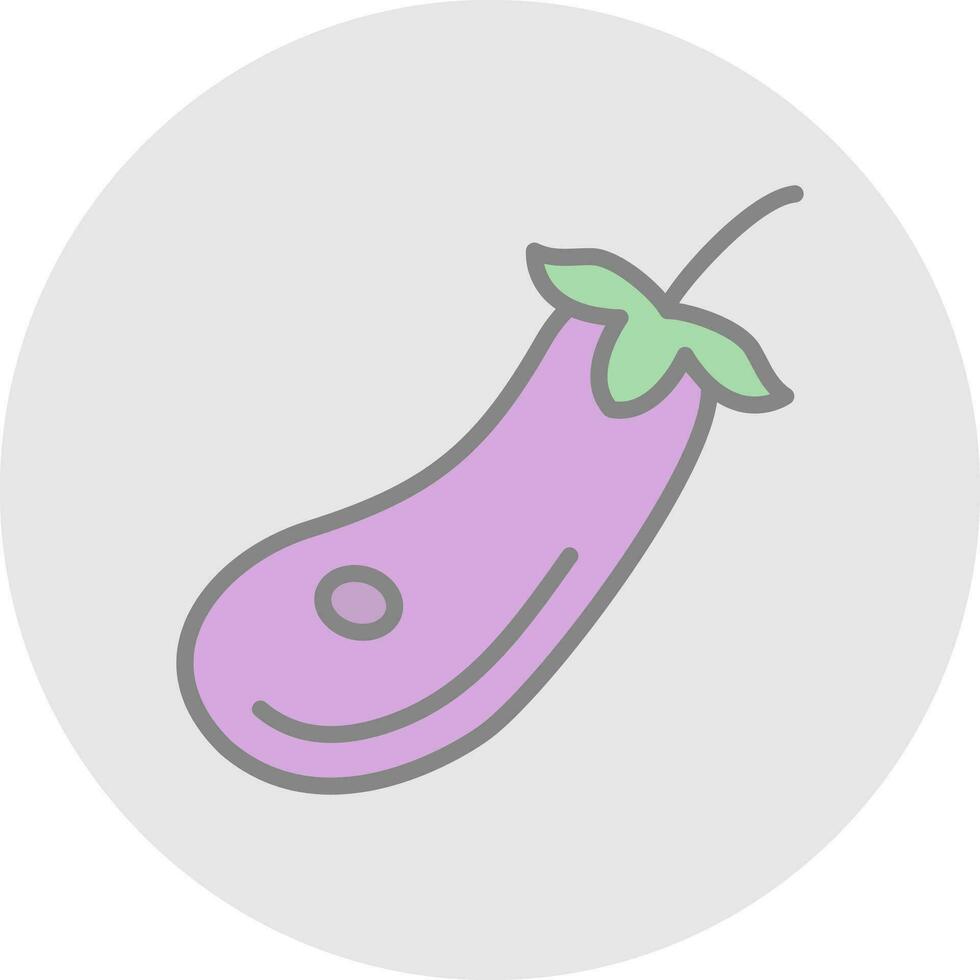 Eggplant Vector Icon Design