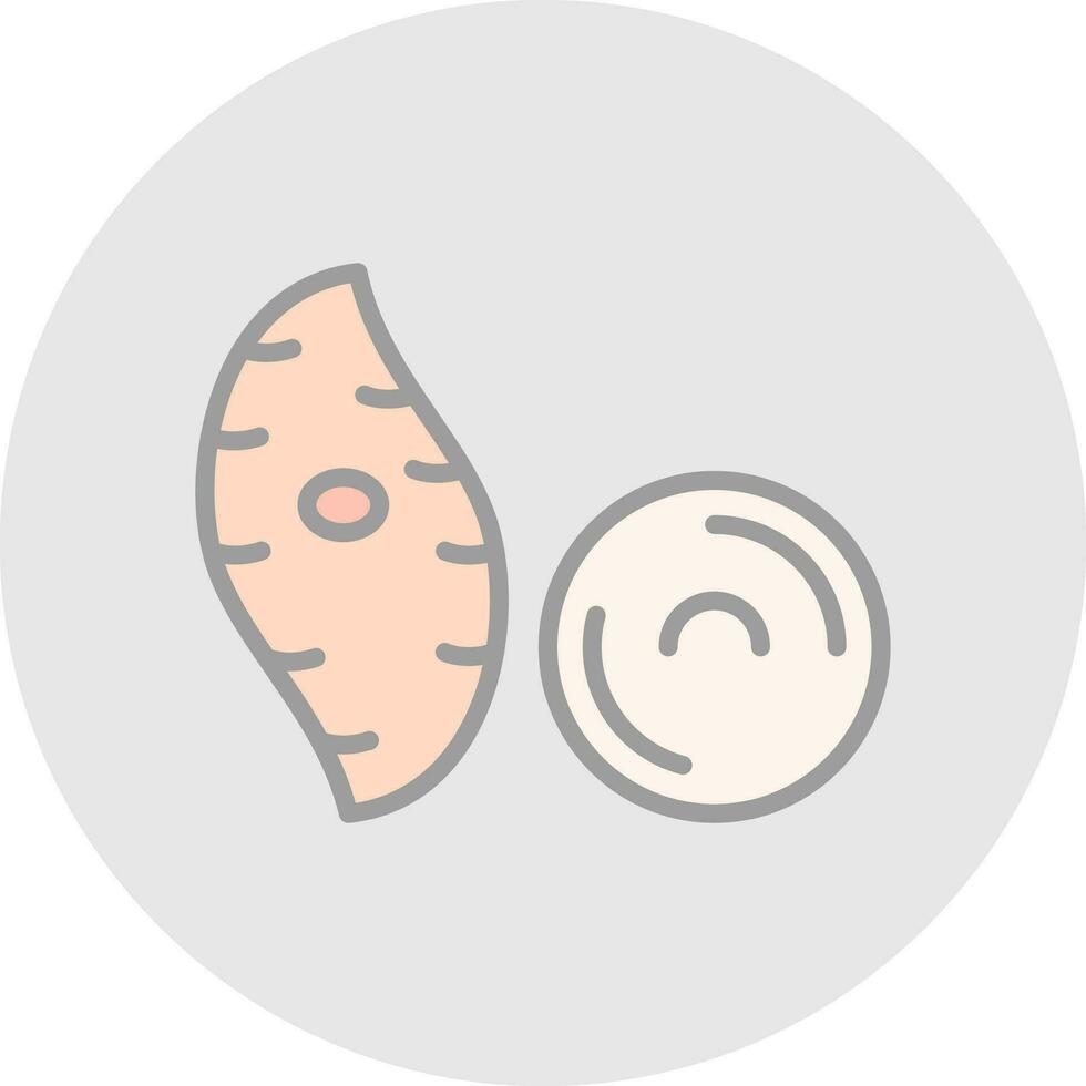 Yam Vector Icon Design