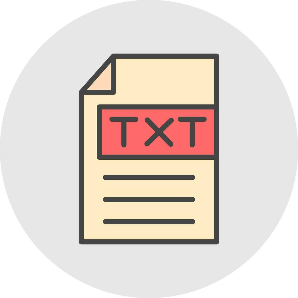 TXT vector icono diseño