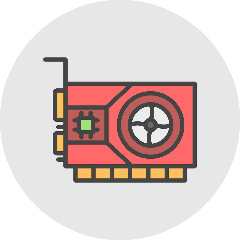 Graphic Card  Vector Icon Design