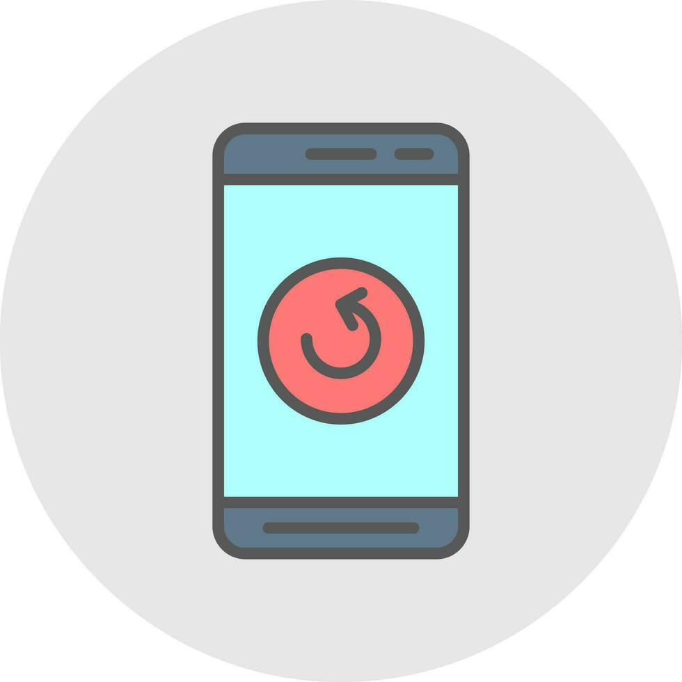 Mobile Refresh  Vector Icon Design