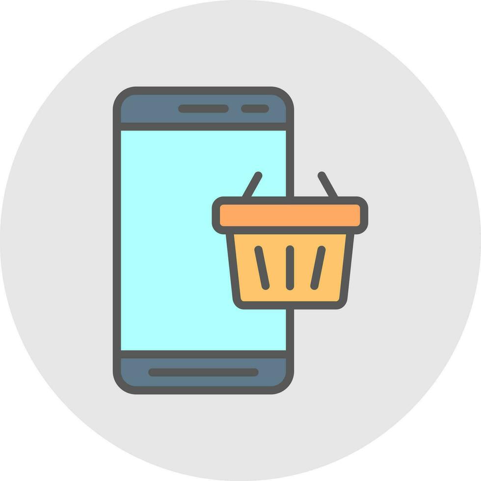 Online Shopping  Vector Icon Design