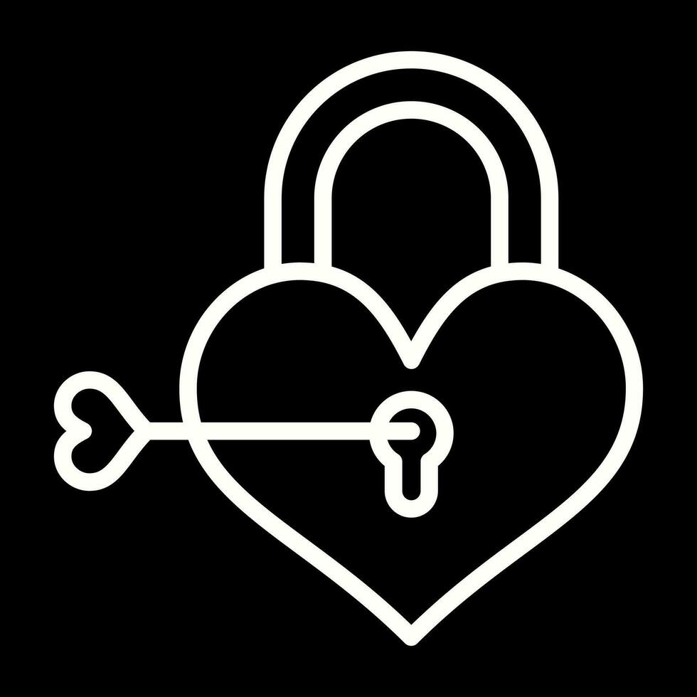 Love lock Vector Icon