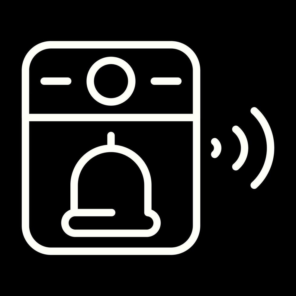 vídeo timbre de la puerta vector icono