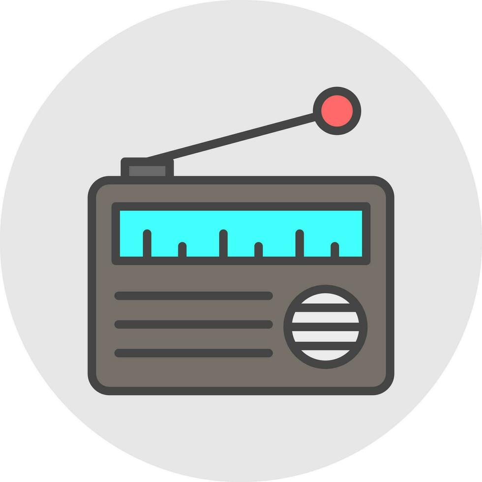 Radio  Vector Icon Design