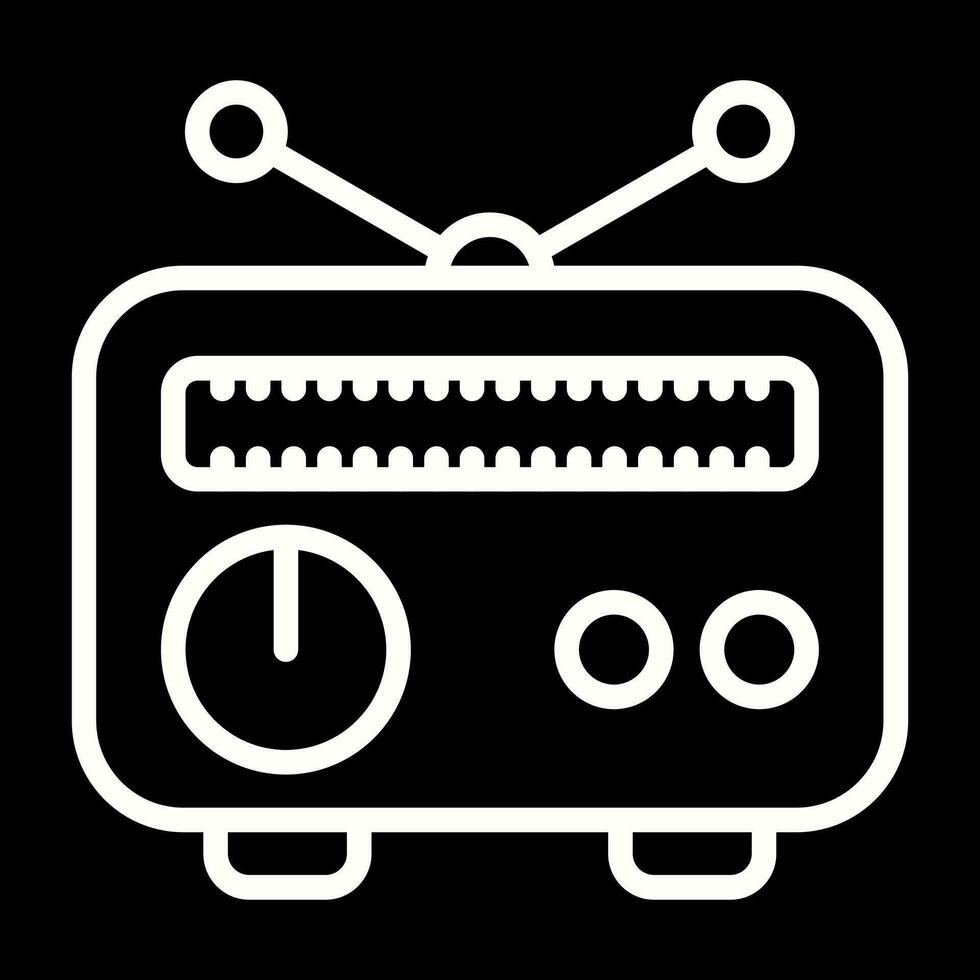 icono de vector de radio