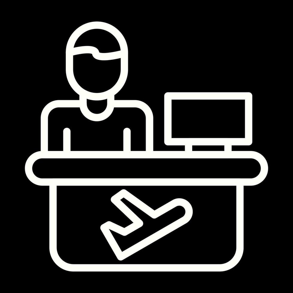 Travel Agent Vector Icon