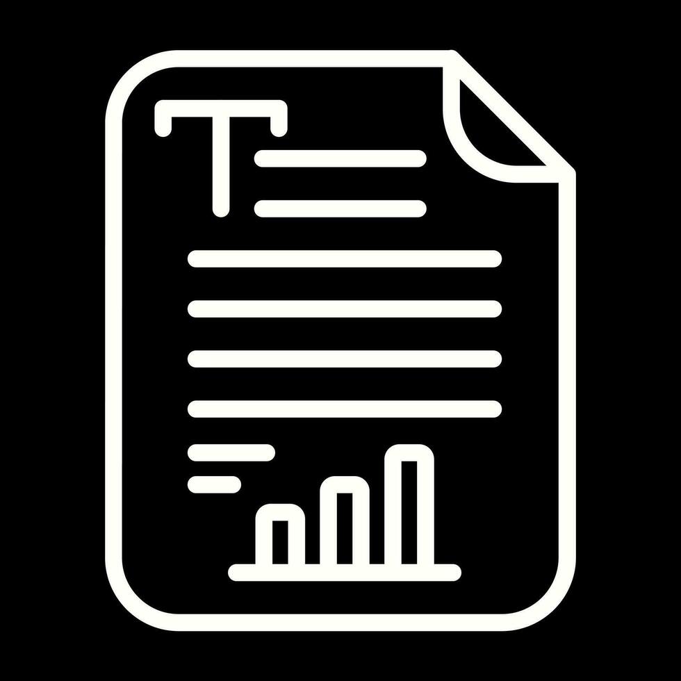 Text Analytics Vector Icon