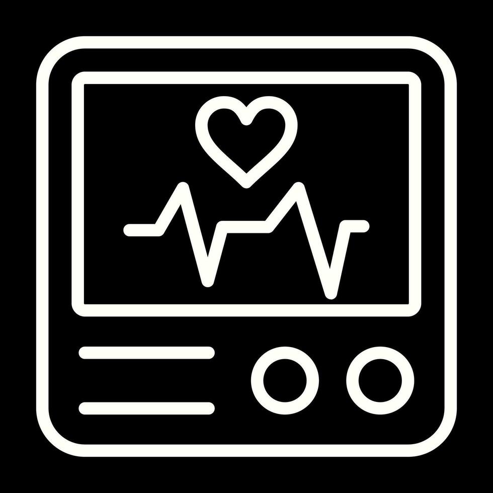 Heart Rate Monitor Vector Icon