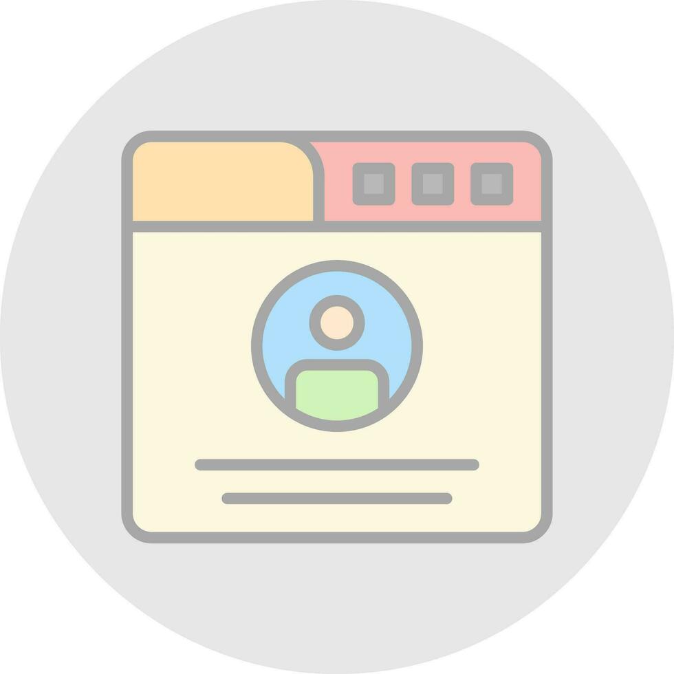 Profile  Vector Icon Design