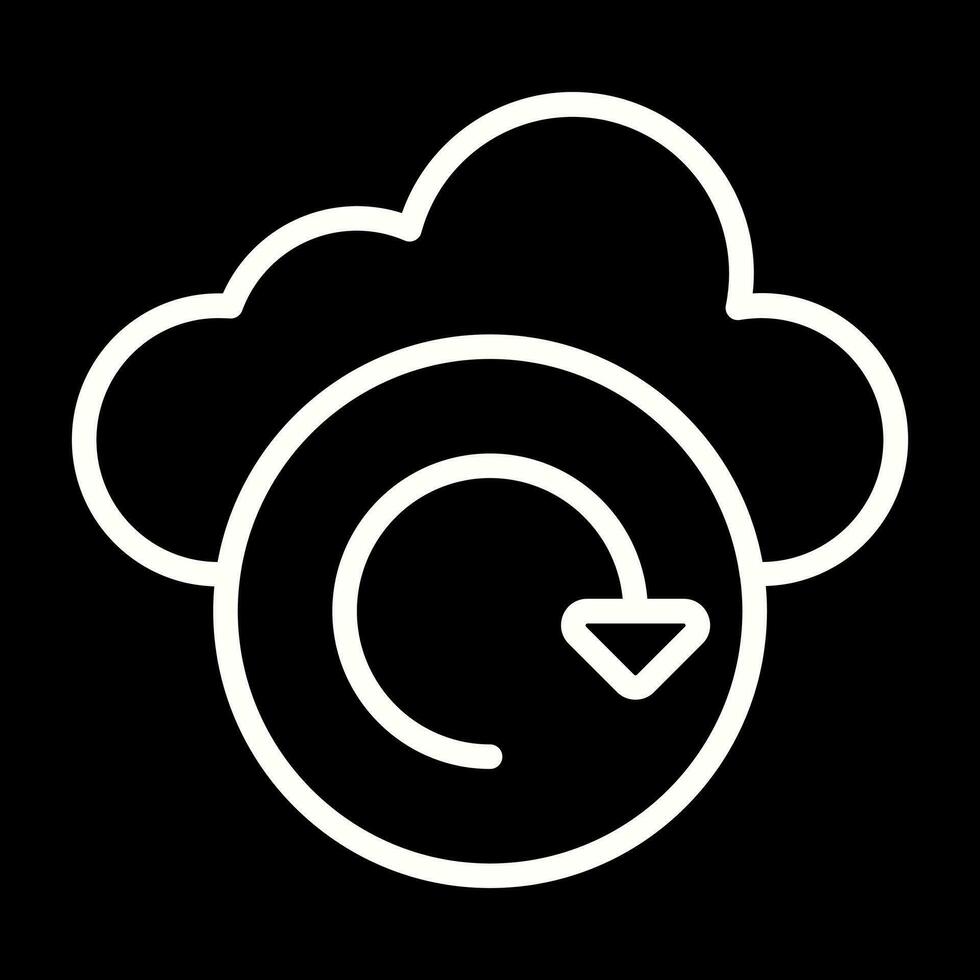 nube apoyo vector icono