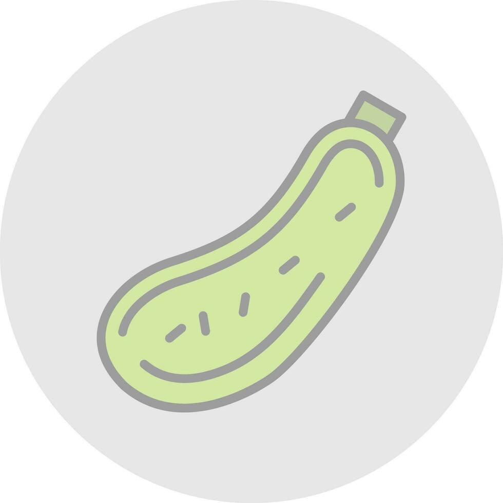 CourgetteZucchini Vector Icon Design