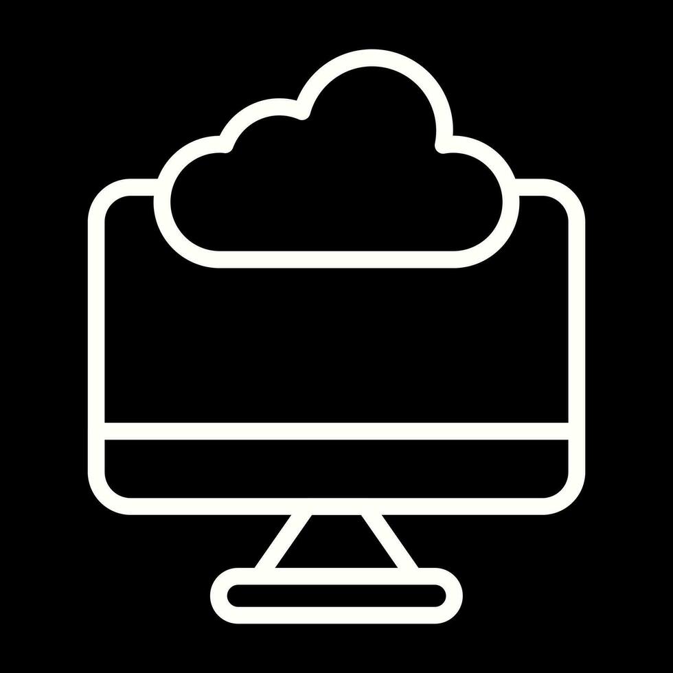 icono de vector de computación de borde