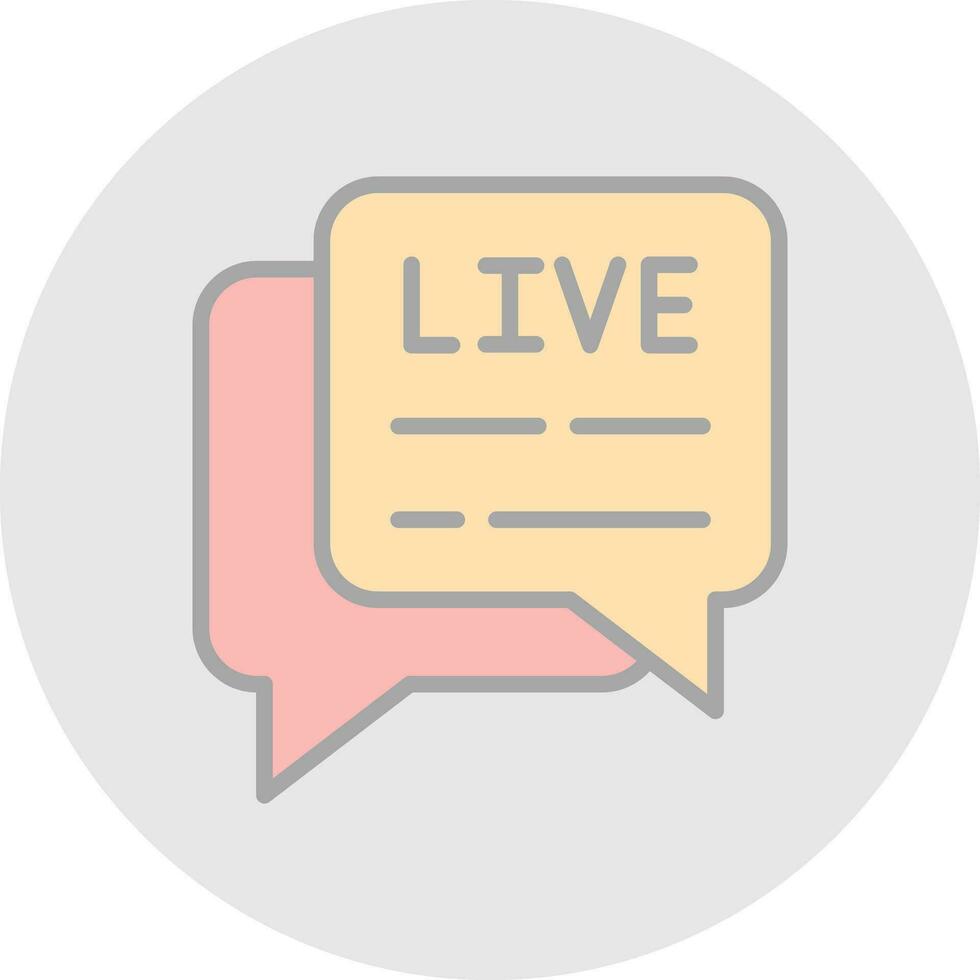 Live Chat  Vector Icon Design