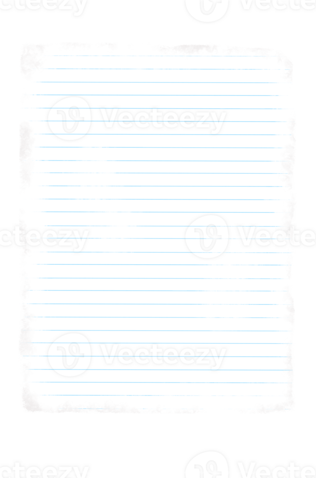 Torn paper note png