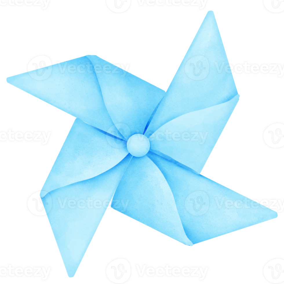 Cartoon. Windmill watercolor png