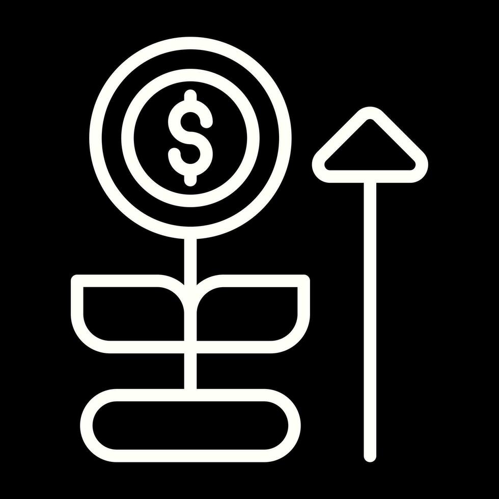 Money Growth Vector Icon