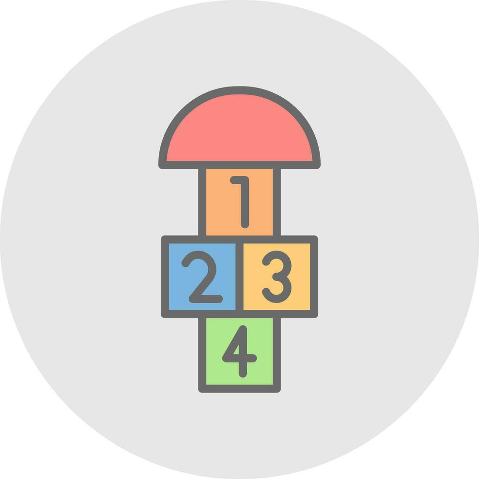Hopscotch  Vector Icon Design
