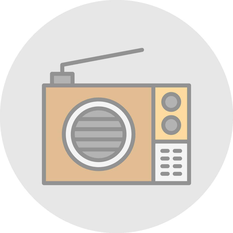 diseño de icono de vector de radio