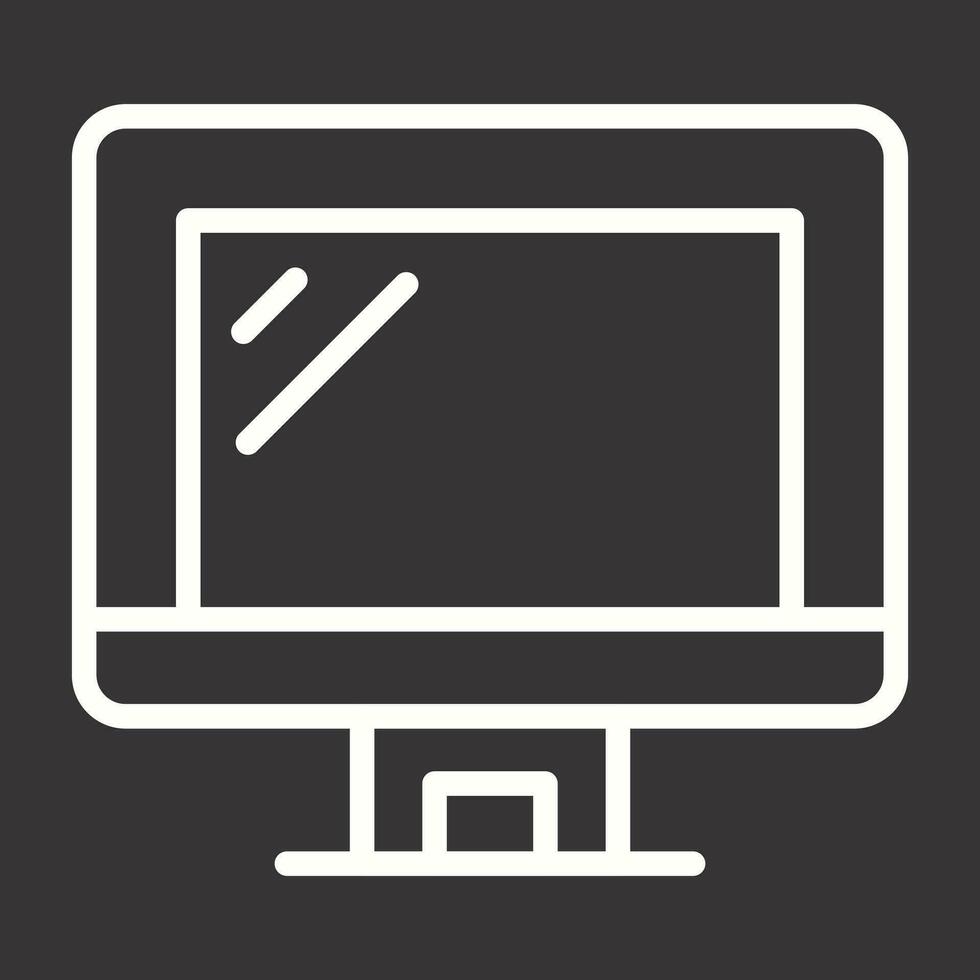 Computer Monitor Vector Icon