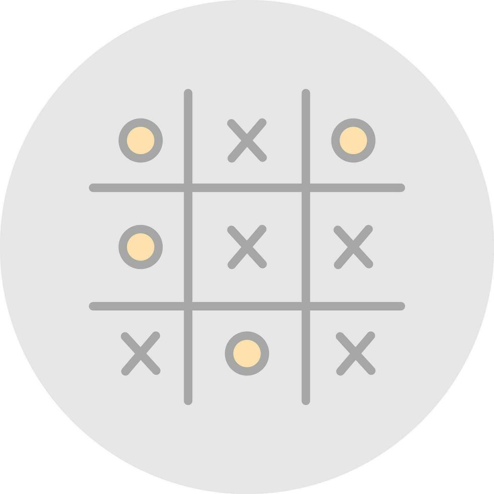 Tic Tac Toe  Vector Icon Design