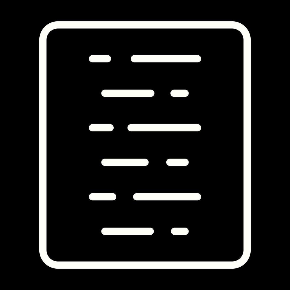 Document Align Center Vector Icon