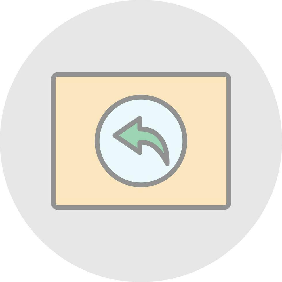 Backward  Vector Icon Design