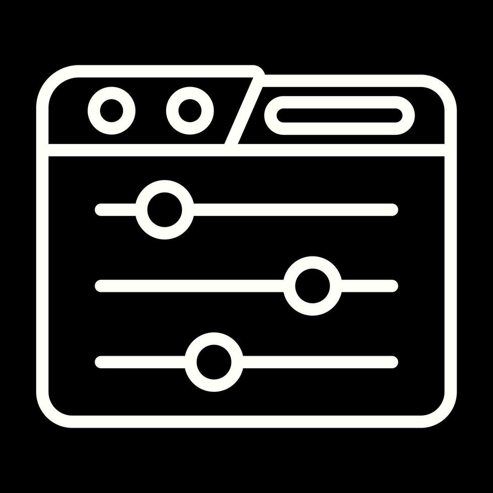 Control Panel Vector Icon