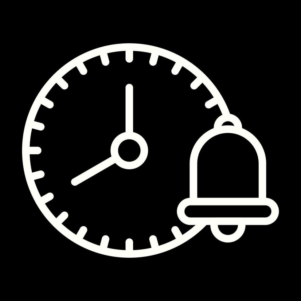 Clock with reminder bell Vector Icon