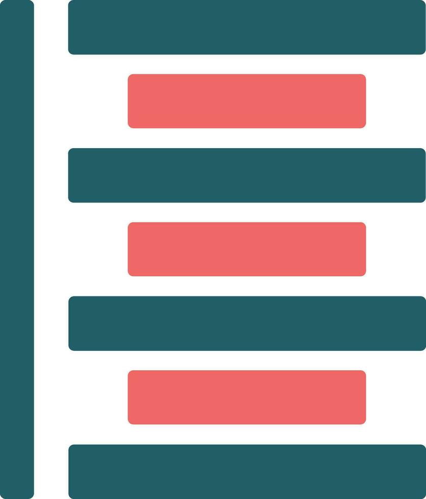 Alignment line icon vector