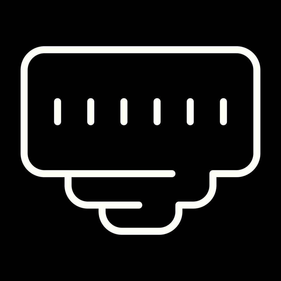 Ethernet Port Vector Icon