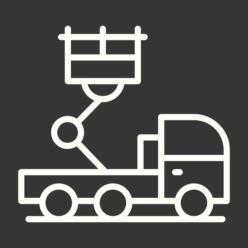 Ladder Truck Vector Icon