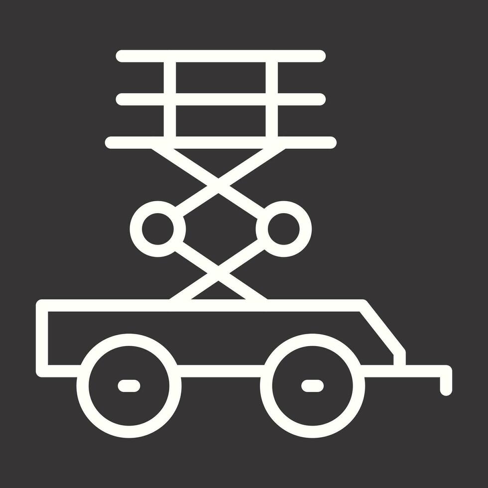 Scissor Lift Vector Icon