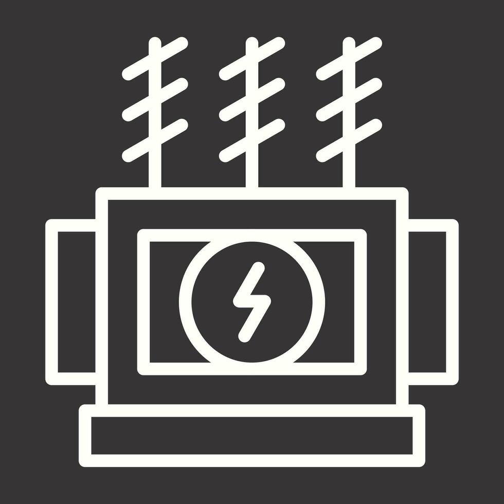Power Transformer Vector Icon