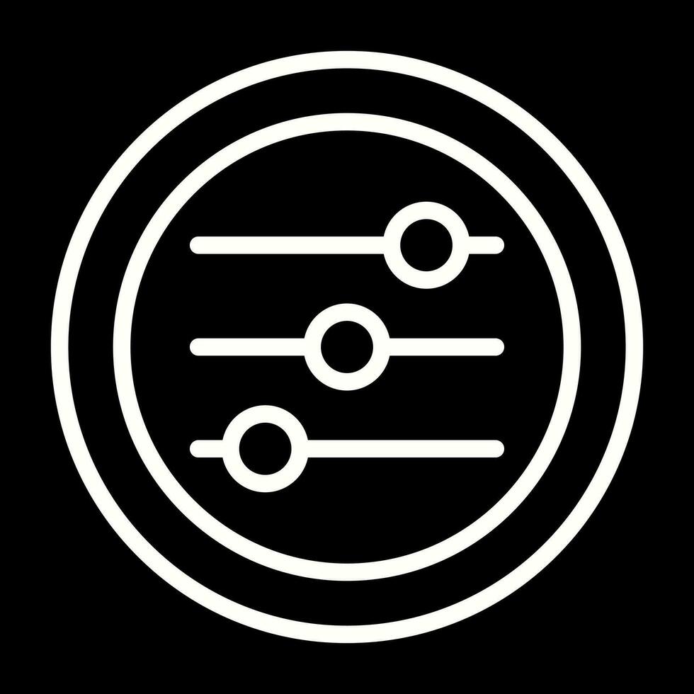 Settings Sliders Vector Icon