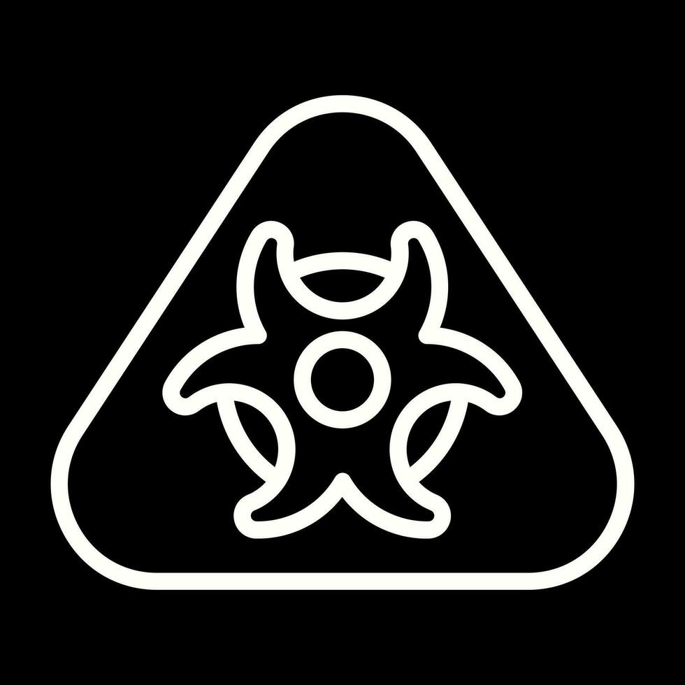 Hazardous materials symbol Vector Icon