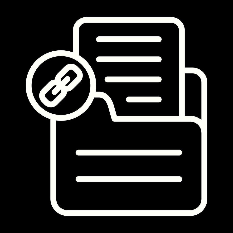 Document Link Vector Icon