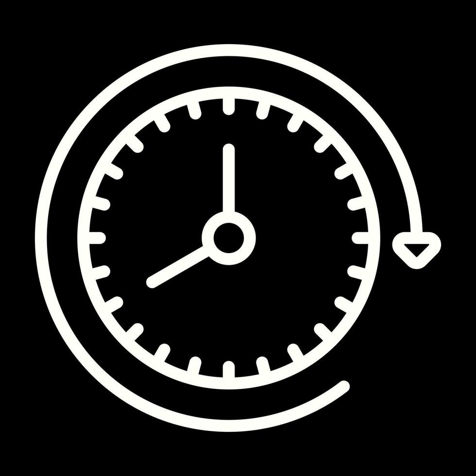 Clock with arrow Vector Icon