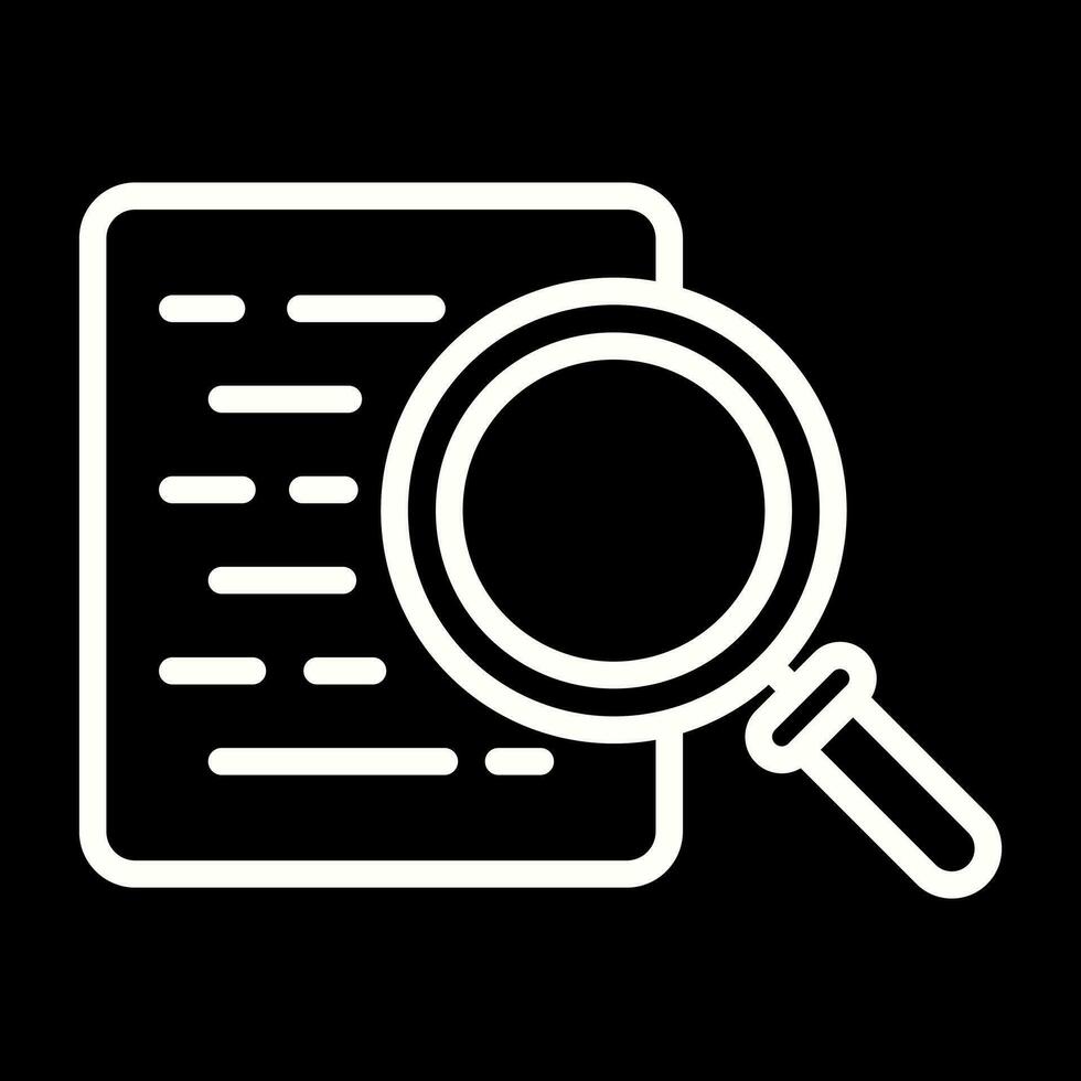 Document Search Vector Icon