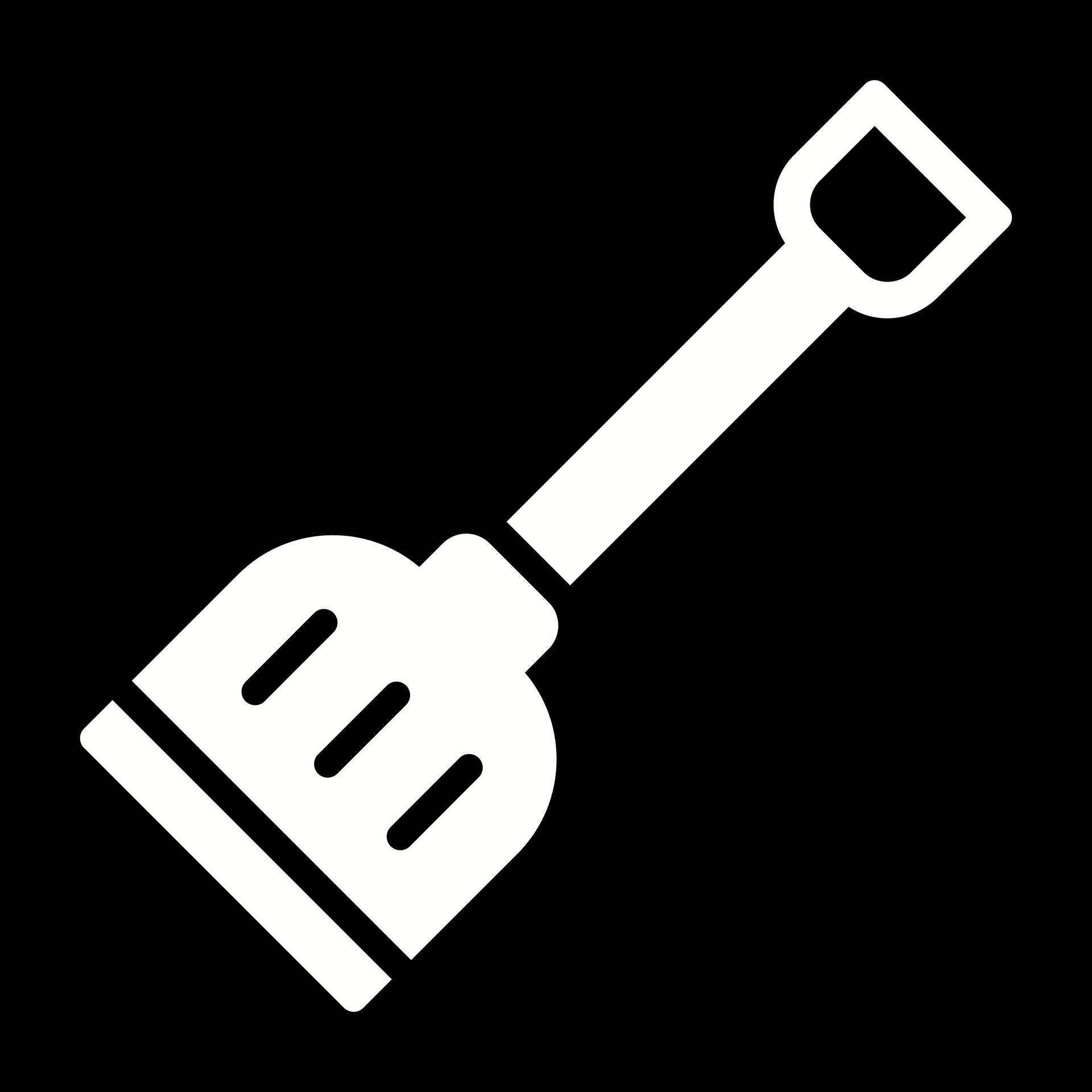 Snow shovel Vector Icon 28034294 Vector Art at Vecteezy