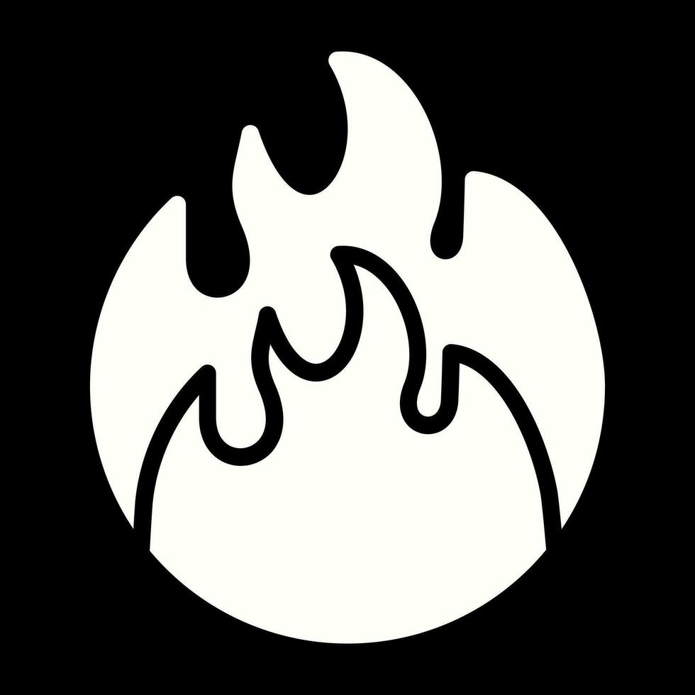 icono de vector de fuego