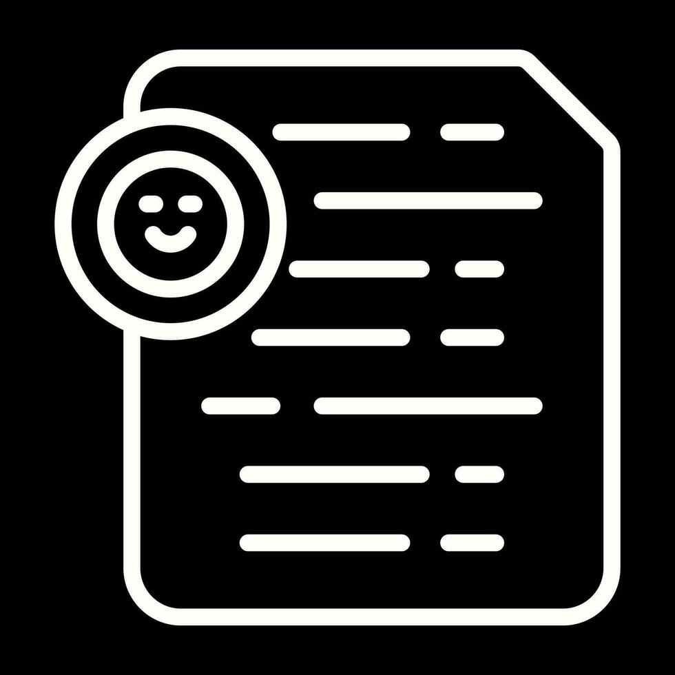 Document Insert Emoji Vector Icon