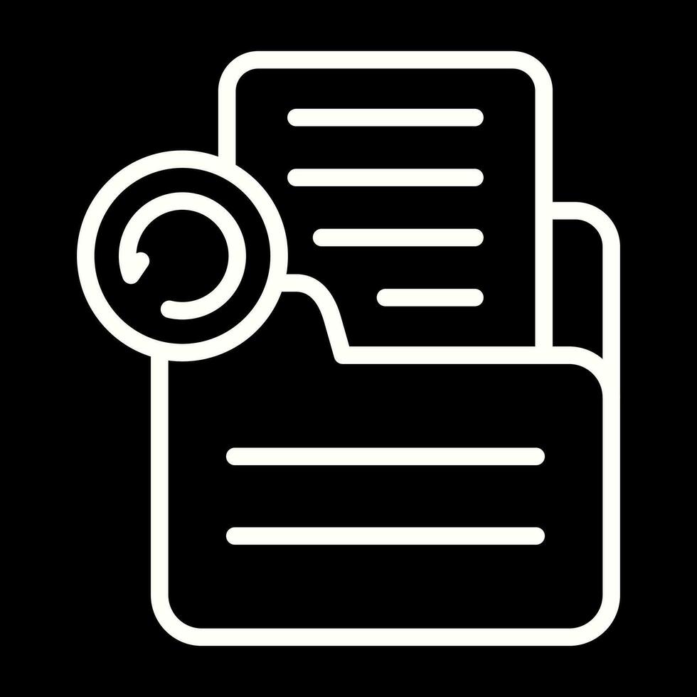 Document Undo Vector Icon