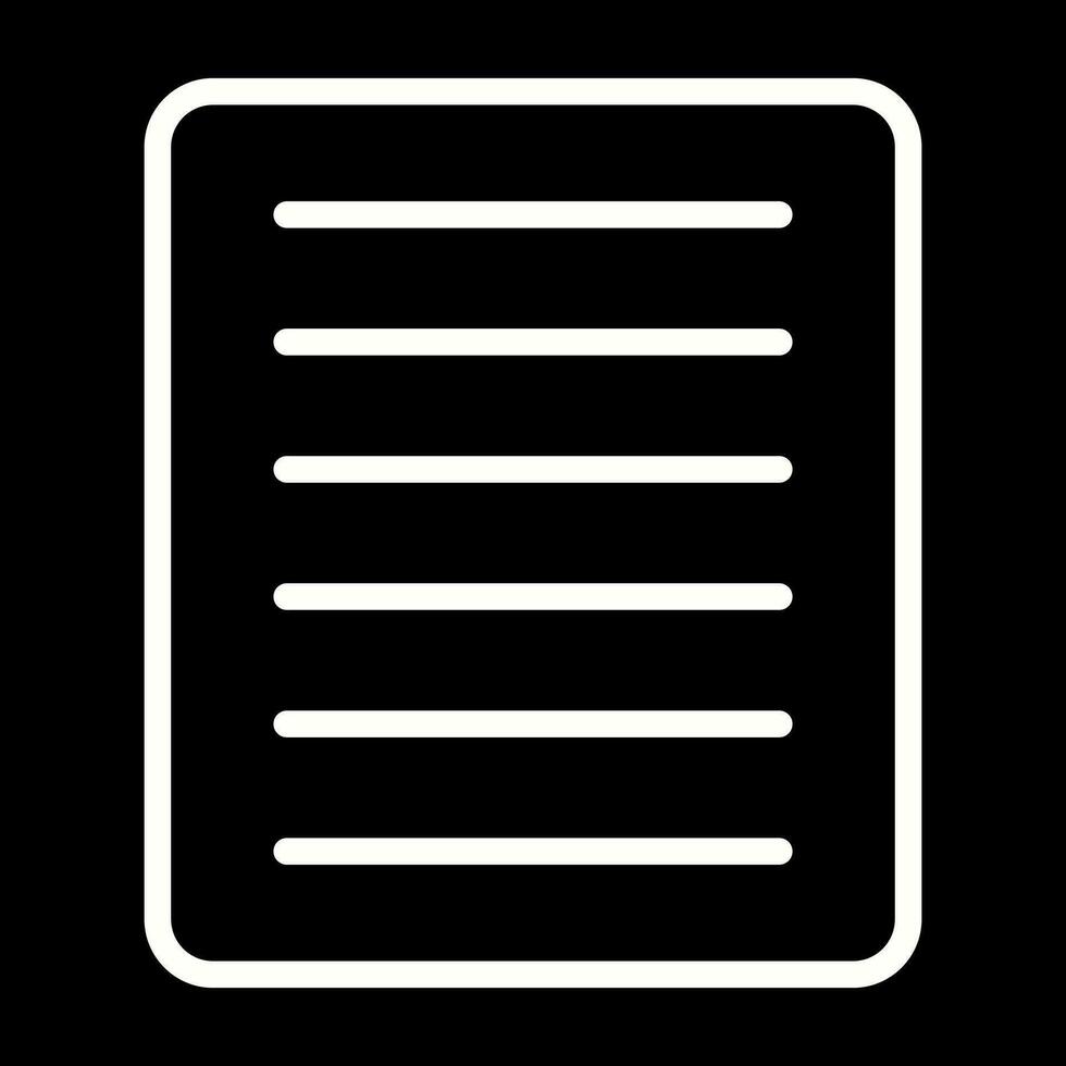 Document Align Justify Vector Icon