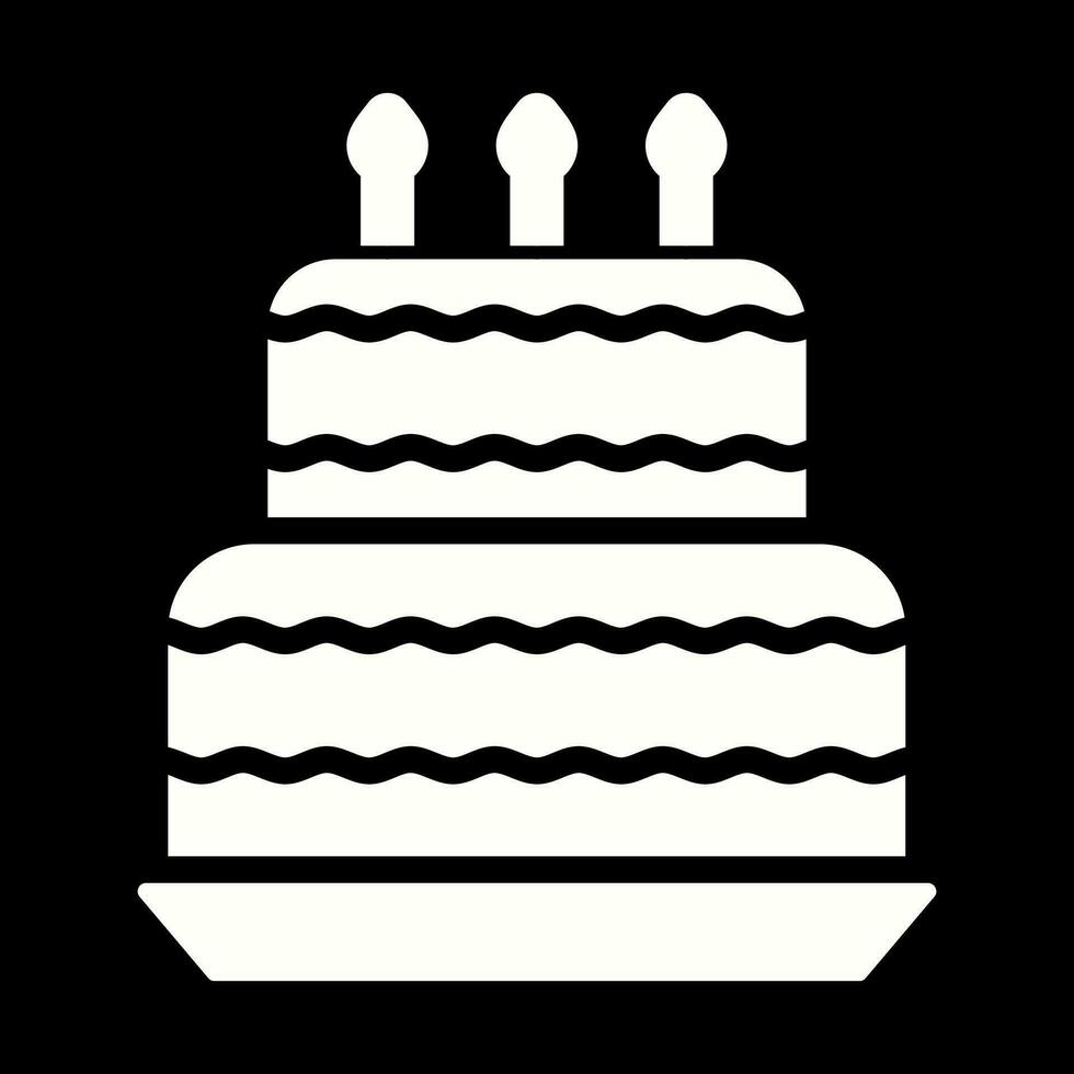 Birthday cake Vector Icon