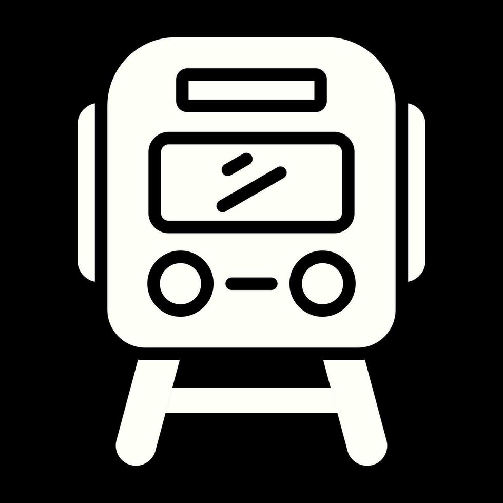 icono de vector de tren