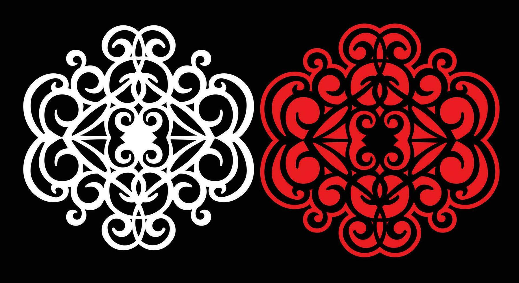 Decorative wall panels set Jali design CNC pattern,laser cutting pattern,router CNCcutting. vector